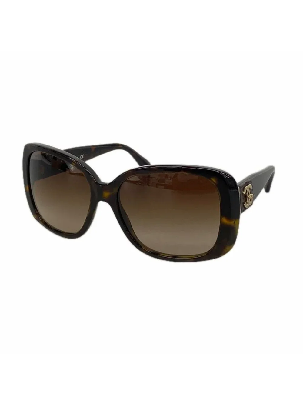 Chanel Sunglasses Dark Brown Gold Eyewear